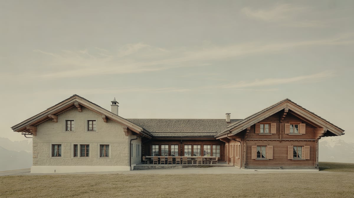 Symbolbild: Grosses Familienchalet mit zwei Flügeln im Saanenland